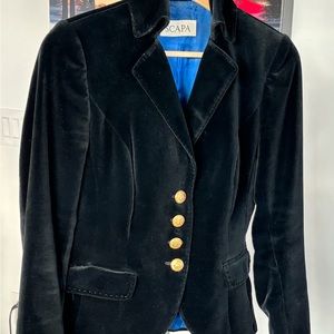 Scapa velvet equestrian style blazer